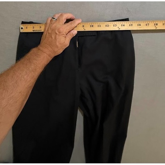 Stella‎ McCartney Pants Womens 40 Black Chino Wide Leg Ladies 30x30. - Picture 8 of 13